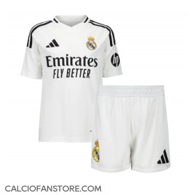 Maglia Calcio Real Madrid Aurelien Tchouameni #14 Prima Divisa Bambino 2024-25 Manica Corta (+ pantaloncini)